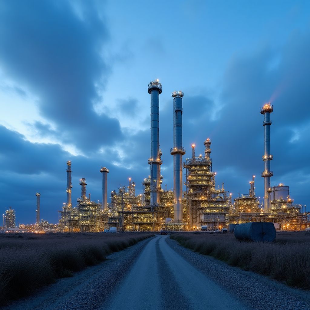 Refinería YPF en Plaza Huincul